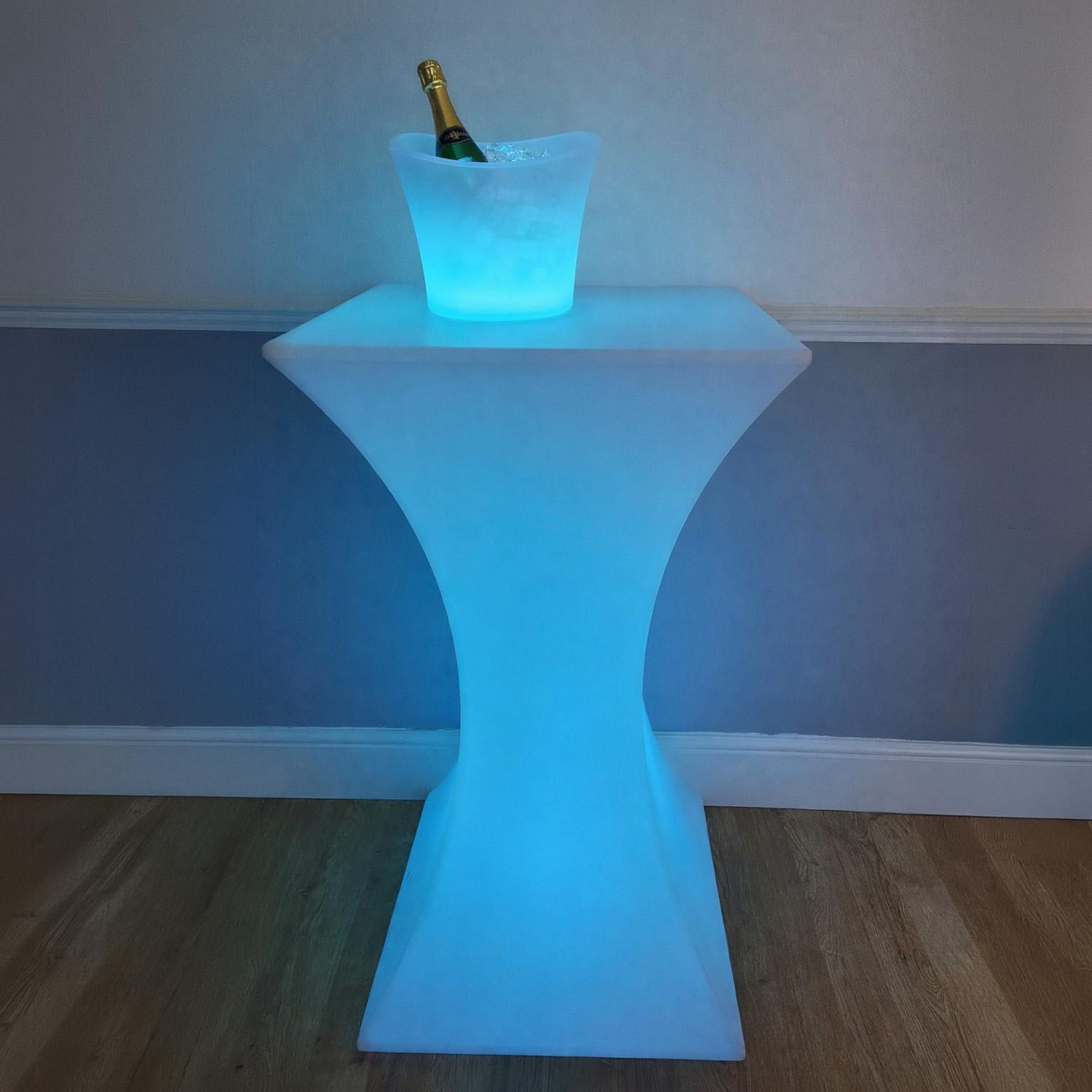 LED Poseur Table + Champagne Bucket